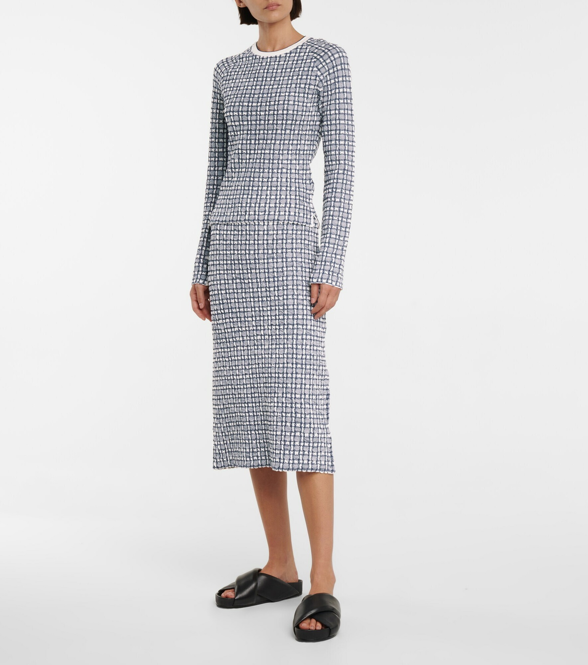 Victoria Victoria Beckham - Stretch-knit midi skirt