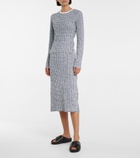 Victoria Victoria Beckham - Stretch-knit midi skirt