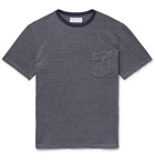 Officine Generale - Striped Cotton and Linen-Blend Jersey T-Shirt - Men - Lilac