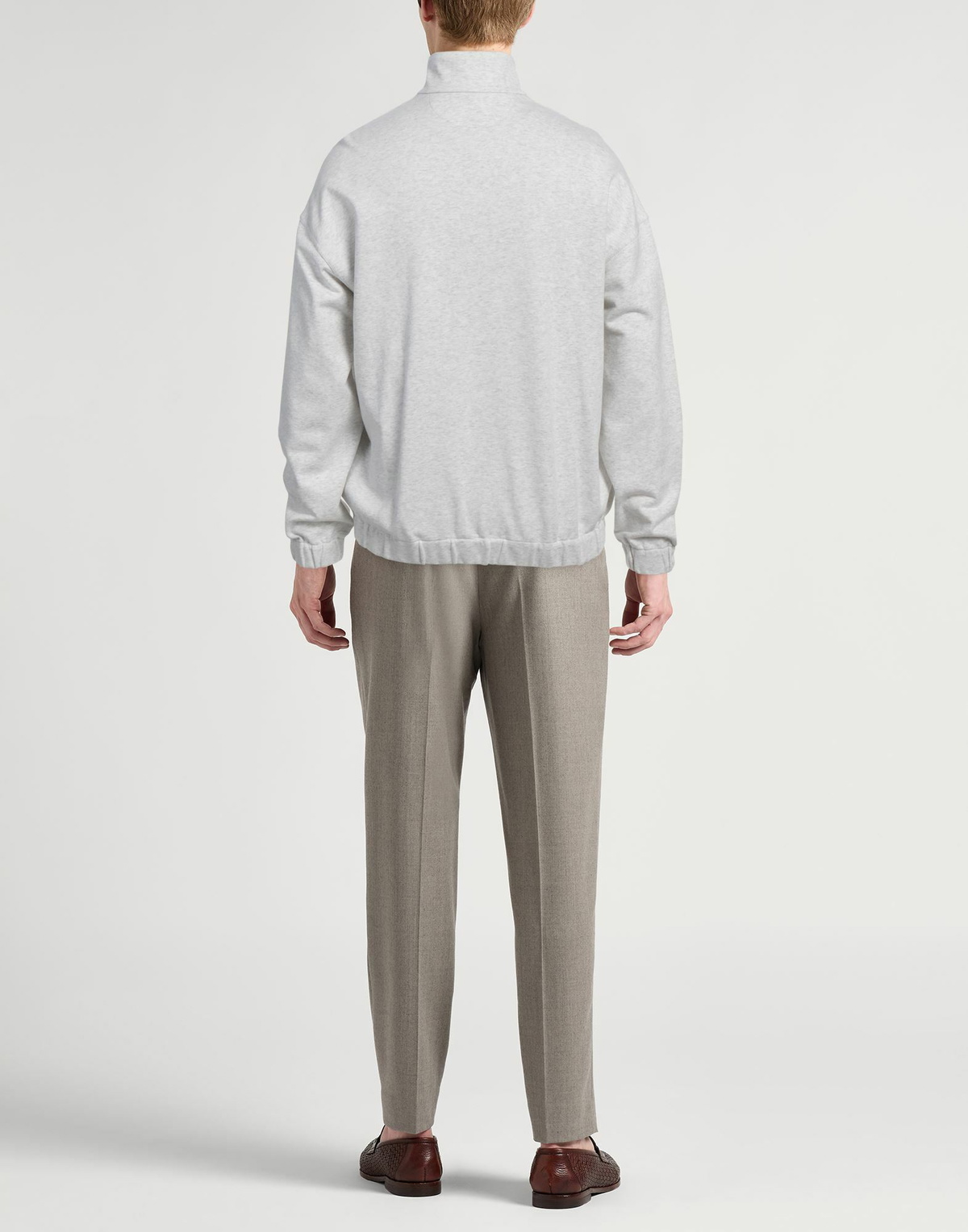 Brunello Cucinelli Mens Sweatshirt Light in Grey