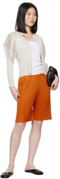 PLEATS PLEASE ISSEY MIYAKE Orange Monthly Colors April Shorts