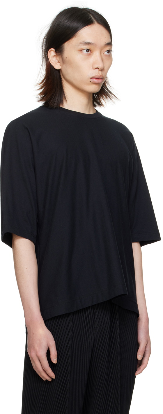 HOMME PLISSÉ ISSEY MIYAKE Black Release-T Basic T-Shirt Homme Plisse Issey  Miyake