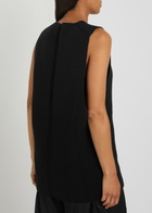Rick Owens V-neck Cashmere and Wool-blend Tank top Black