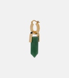 La DoubleJ Pillar embellished gold-plated earrings