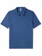 Massimo Alba - Aruba Linen Polo Shirt - Blue