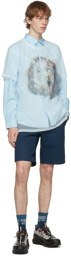 Burberry Navy Shibden Shorts