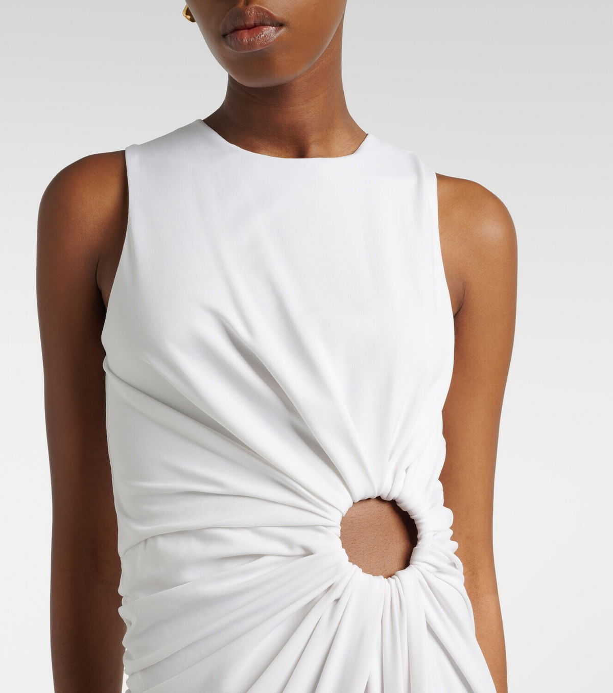 Sportmax Saletta cutout crêpe jersey maxi dress