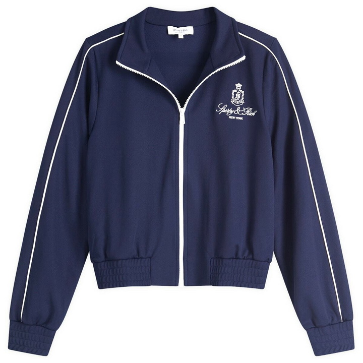 Photo: Sporty & Rich Women's Vendome Track Jacket in Navy White