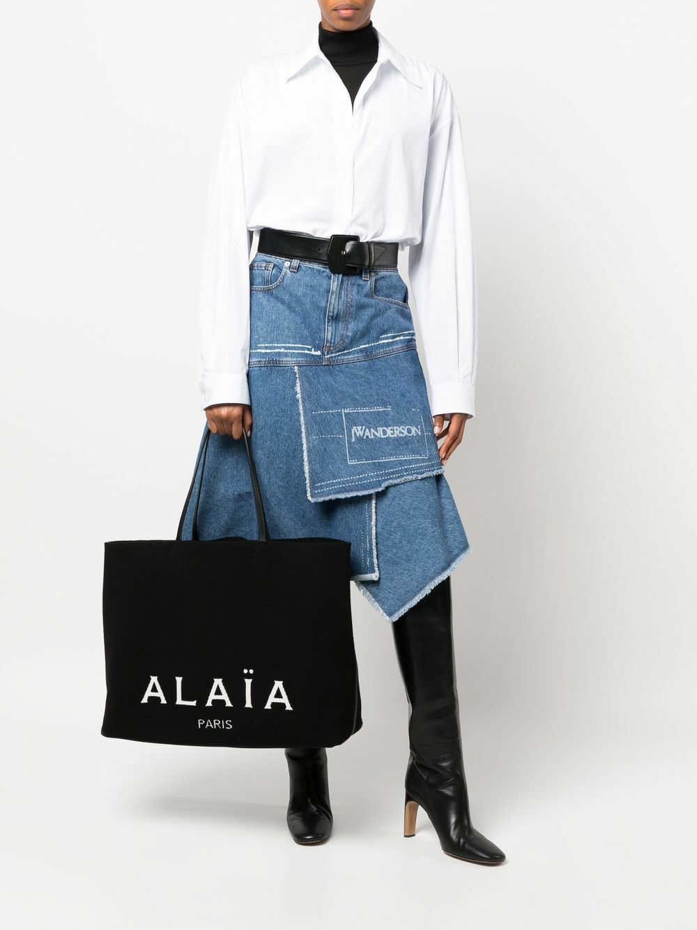 関税・送料込 ALAIA LOGO LARGE SHOPPING バッグ ALAÏA - Logo Large Shopping Bag ALAÏA