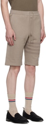 Thom Browne Beige 4-Bar Shorts