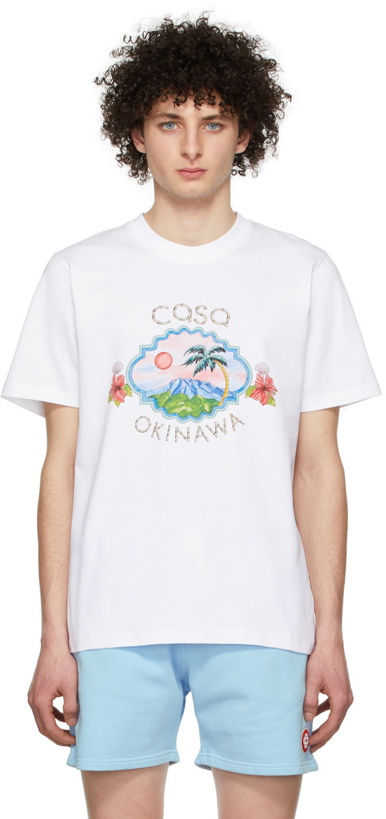 Photo: Casablanca White Organic Cotton T-Shirt