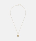 Stone and Strand Bagel Brunch 14kt gold pendant necklace with diamonds