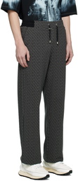 Balmain Black Jacquard Lounge Pants