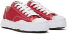 Maison MIHARA YASUHIRO Red Hank OG Sole Canvas Low-Top Sneakers