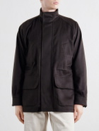 Stòffa - Traveler Brushed Cashmere-Twill Jacket - Brown