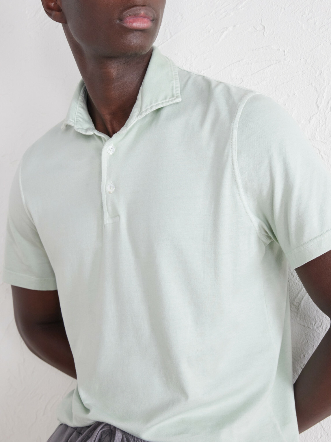 FEDELI - Cotton-Jersey Polo Shirt - Green