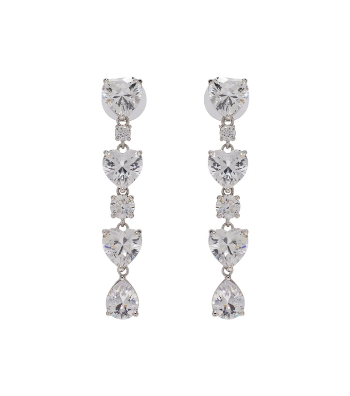 Photo: Self-Portrait Tiered embellished earrings
