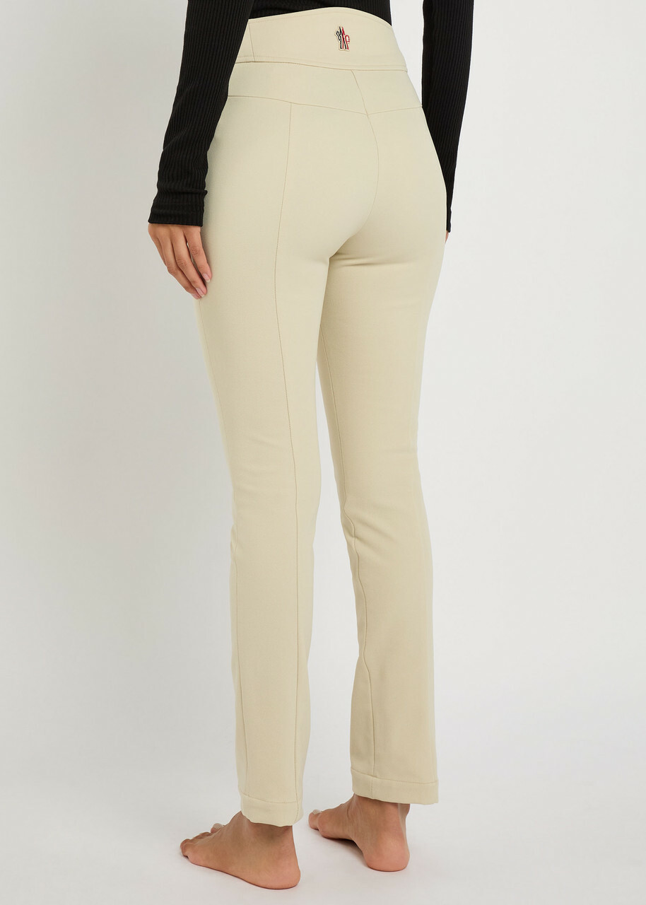 Moncler Slim-leg Twill ski Trousers Beige