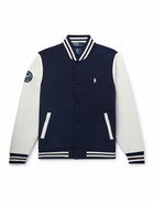 Polo Ralph Lauren - Logo-Appliquéd Embroidered Cotton-Blend Bomber Jacket - Blue