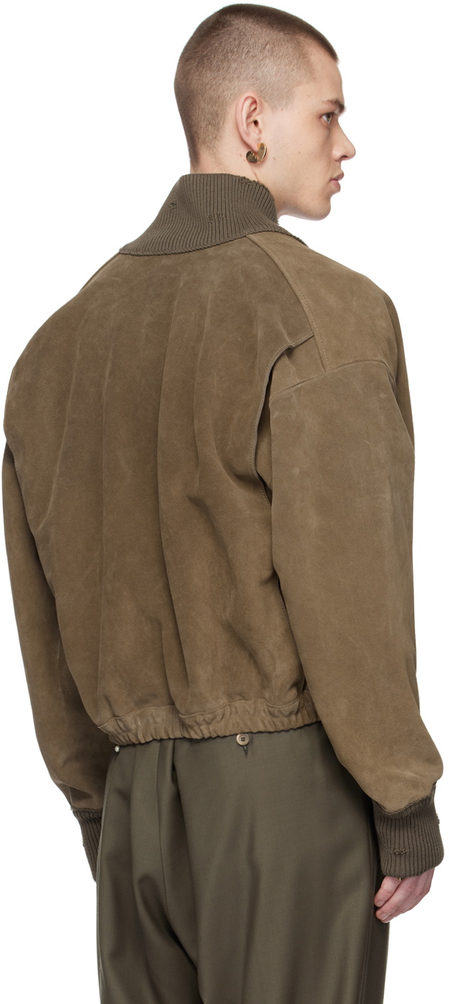 Magliano Brown Italo Leather Jacket Magliano