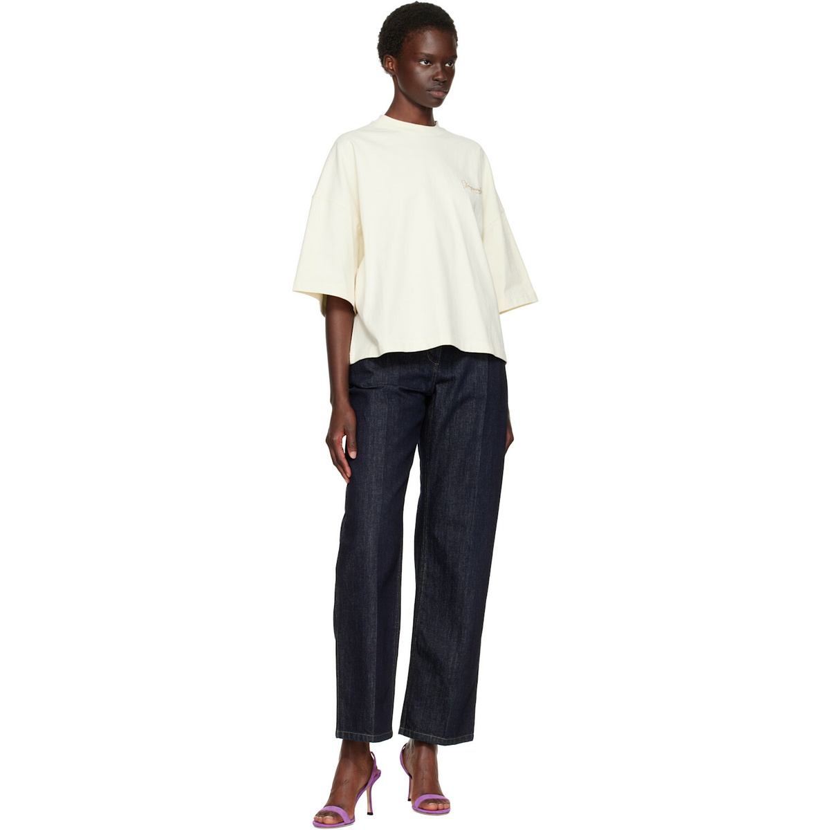 JACQUEMUS Beige 'The Corto' T-shirt