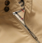 Burberry - Logo-Embroidered Cotton-Twill Bomber Jacket - Beige