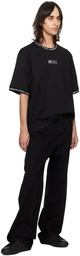 Dolce & Gabbana Black Jacquard T-Shirt