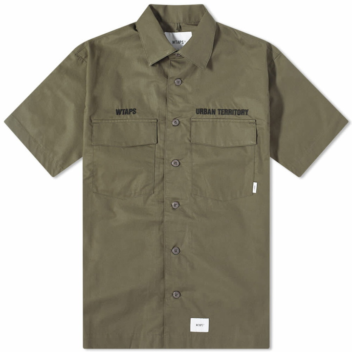 Photo: WTAPS Men's Buds Short Sleeve Shirt in Olive Drab