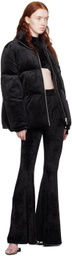 GCDS Black Embossed Down Jacket