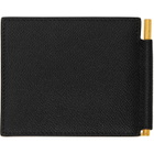 TOM FORD Black Small Grain Leather Money Clip Wallet