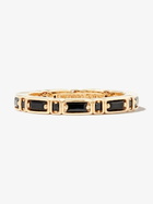 Suzanne Kalan 18kt Yellow Gold Inlay Sideways Sapphire Eternity Band Ring