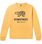 Human Made - Logo-Print Cotton-Jersey T-Shirt - Yellow