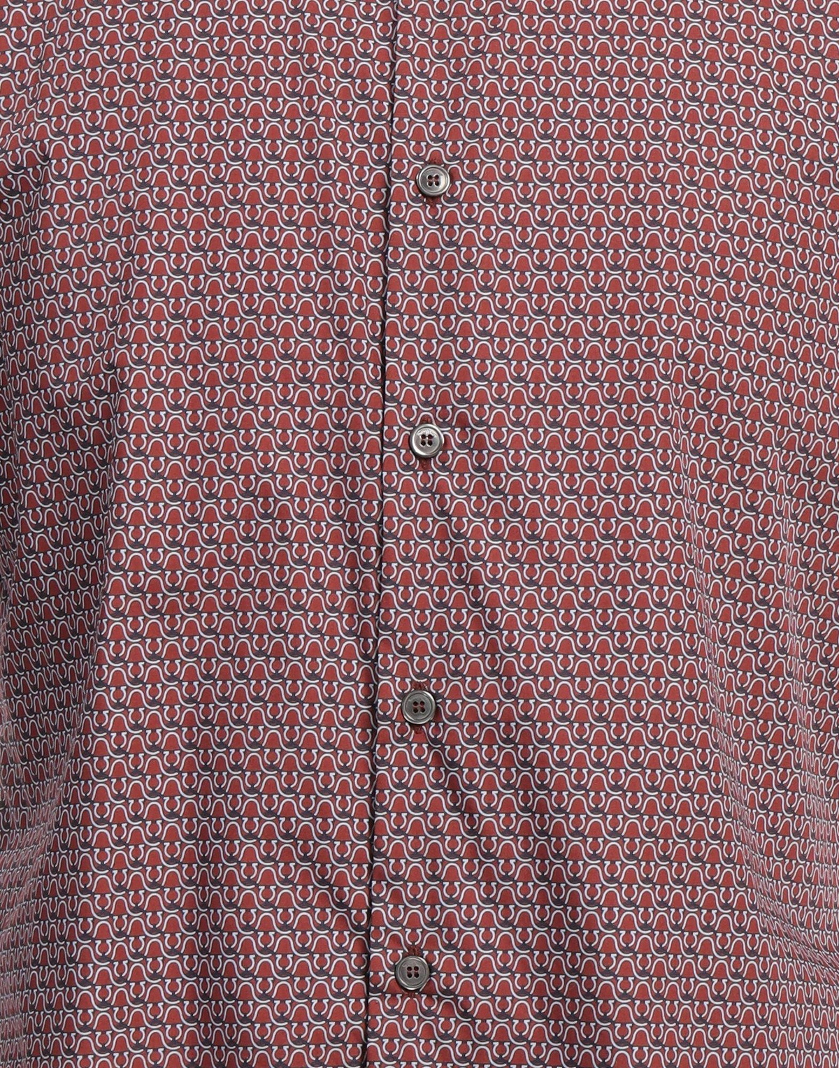 Ferragamo Mens Shirt Brick