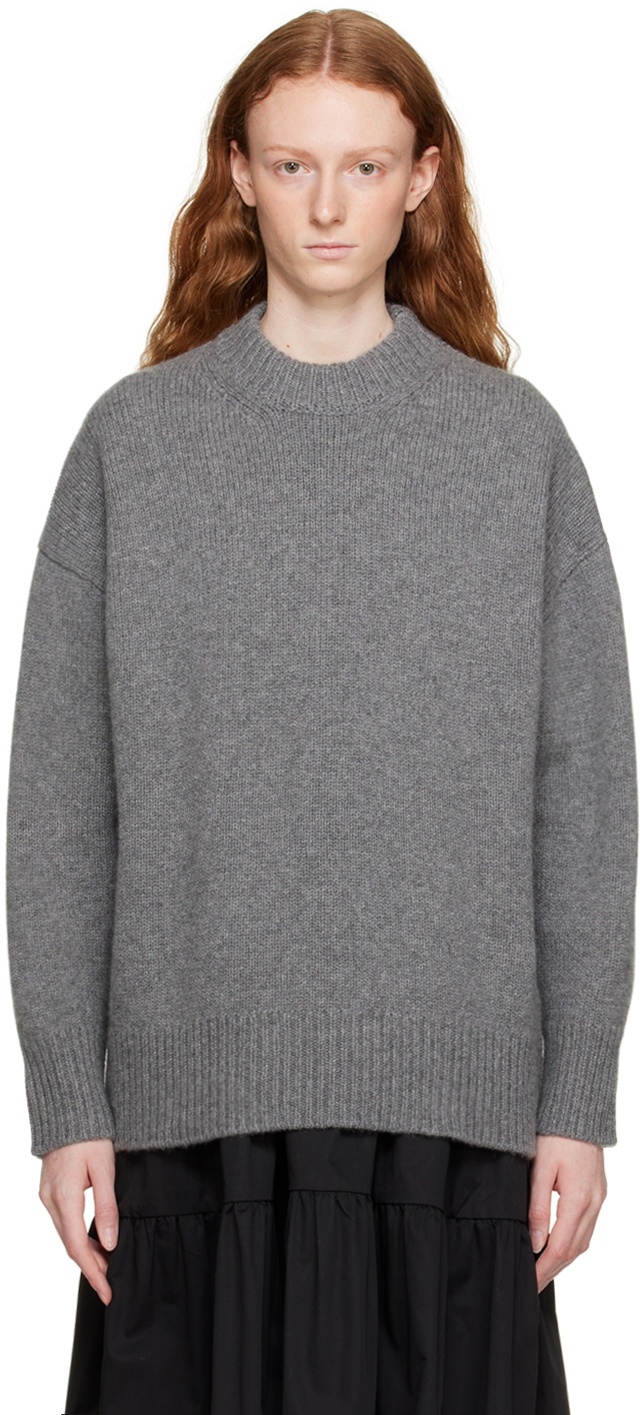 CO Gray Boyfriend Sweater Coach