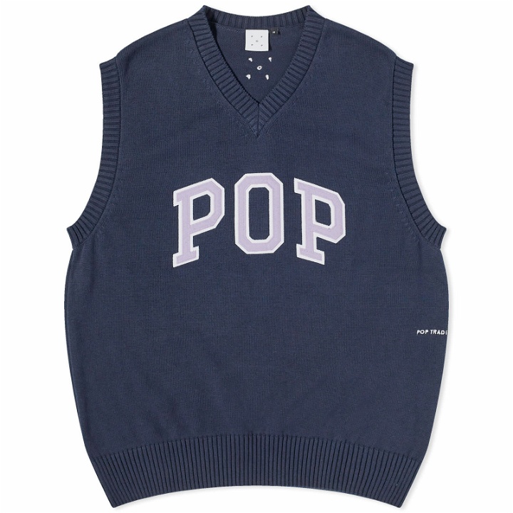 Photo: POP Trading Company Men's Arch Spencer Knit in Navy