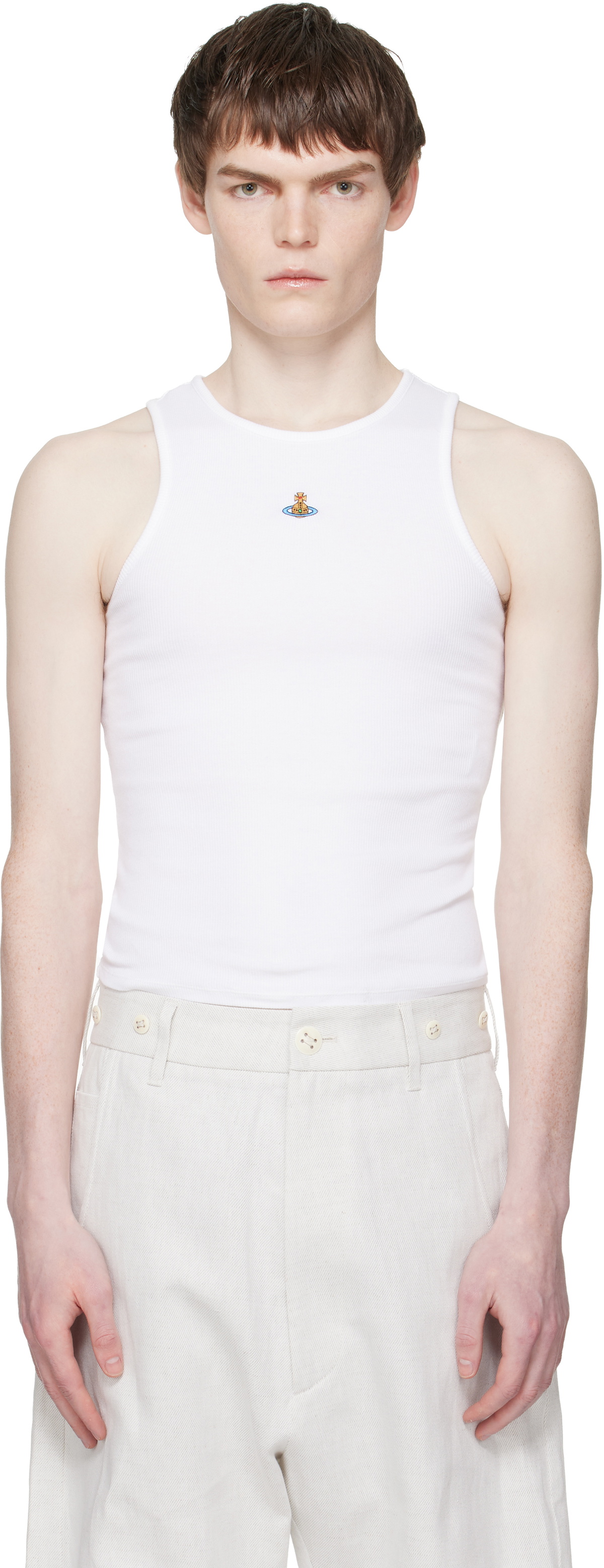 Vivienne Westwood White 90s Tank Top Vivienne Westwood
