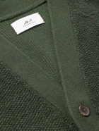Mr P. - Cashmere-Terry Cardigan - Green