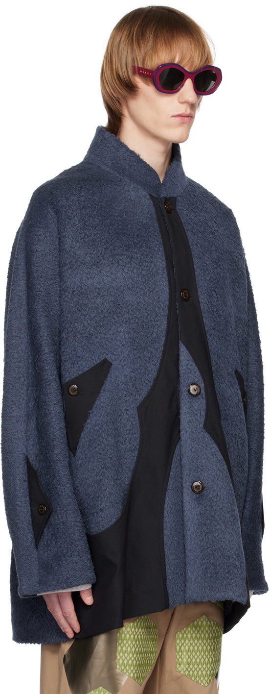 Kiko Kostadinov Blue Zlatyu Coat Kiko Kostadinov