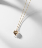 Persée Heart Locket 9kt gold necklace with diamonds
