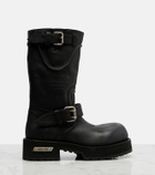 Balenciaga Venom leather combat boots