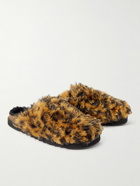 Palm Angels - Leopard-Print Faux Fur Mules - Multi