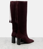 Max Mara 75 suede knee-high boots