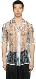 Sulvam White Half Sleeve Shirt