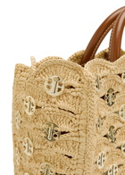 Rabanne Sac A Main Embellished Raffia Tote bag - Natural - One Size