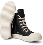 Rick Owens - Cap-Toe Leather High-Top Sneakers - Black