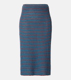 Alaïa Crochet cotton pencil skirt