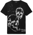 Alexander McQueen - Slim-Fit Printed Cotton-Jersey T-Shirt - Men - Black