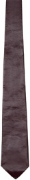 Bottega Veneta Burgundy Shiny Leather Tie