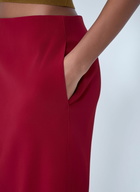 Saint Laurent Pencil Skirt In Smooth Weave