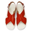 Flamingos Red Patent Malabis Sandals